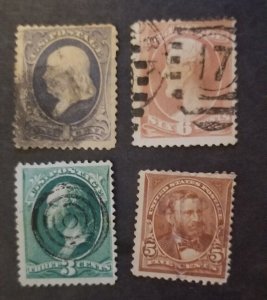 US VINTAGE Used Stamp Lot Collection T5536