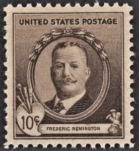 US 888 MNH VF 10 Cent Frederic Remington American Artist