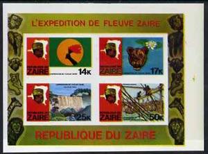 Zaire 1979 River Expedition imperf m/sheet #2 proof with ...