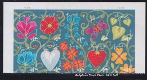 BOBPLATES #4531-40 Garden of Love Plate Block of 10 VF MNH