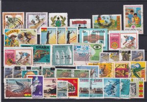 Ghana Stamps - including some Animals & Fish Ref 24966