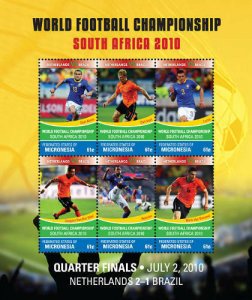 Micronesia - World Cup Football 2010 - 6 Stamp Sheet MIC1021 