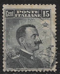 Italy #111 15c Victor Emmanuel III ~ Used