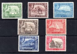 Aden KGVI 1939 mint MH short set SG16-22 WS11866