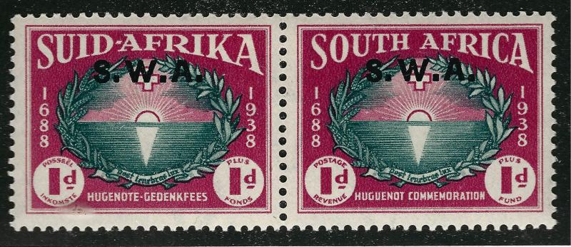 SWA South West Africa Semi Postal Pair #B10 VF Mint OG SG$22.50 Nice!...