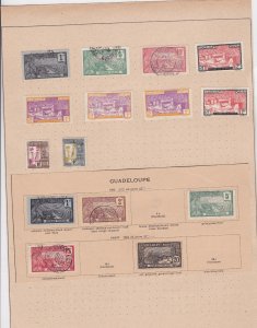 guadeloupe stamps sheet ref 11119