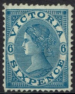 VICTORIA 1867 QV LAUREATE 6D WMK V/CROWN SG W19 PERF 12.5 