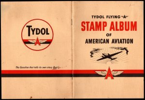 Vintage WWII Circa 1940s US Booklet Tydol Flying Stamp Album American Aviation