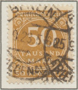 Germany Deutsches Reich Hyper inflation 50 T thousand Mk stamp Mi275 1923