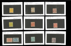 Australia Lot of 34 w/Specimen Cancels & Ovpts. MNH F-VF. Net  525.00