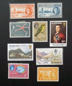 ST HELENA  Lot of 9 old stamps  MNH & MH