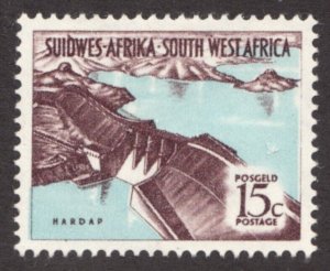 1963 South West Africa Sc #277 - 15¢ Hardap Dam - MH stamp Cv$14