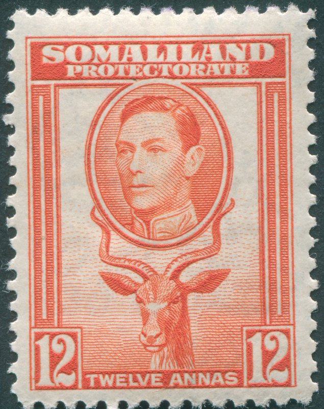 Somaliland Protectorate 1938 12a red-orange SG100 unused