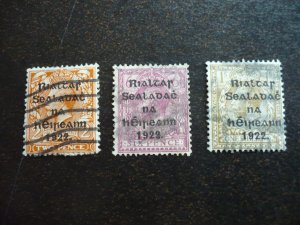 Stamps - Ireland - Scott# 26,31,35 - Used Part Set of 3 Stamps