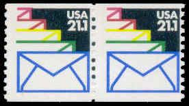 2150 21.1c Envelopes Average MNH Pair