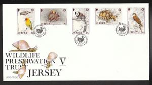 Jersey 456-460 Animals 1988 U/A FDC 
