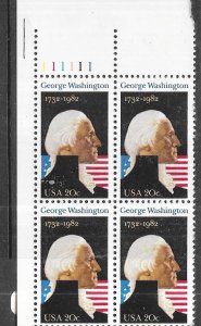 US#1952 2c George Washington Plate Block of 4 (MNH) CV $2.00
