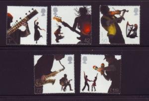 Great Britain Sc 2400-4 2006 Musicians & Dancers stamp set mint  NH