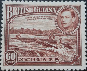 British Guiana 1938 GVI Sixty Cents SG 315 mint