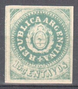 Argentina #7a XF LH -- Mint Possibly Reprint C$8000.00 - SCARCE