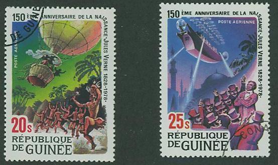 Rep. Guinea SC# C146-7 to honor Jules Verne Used