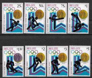 1980 Belize 503-10 Winter Olympics, Lake Placid MNH C/S of 8