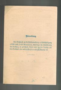 1920 Munich Bavaria Oversize Cover Germany # 238-254 w MO Receipt