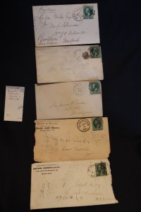 US 158 or 184 on covers fancy or specialty cancels (#1813)