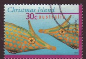 Christmas Is 1995 SG#413 File Fish, Marine Life USED-Fine-NH.