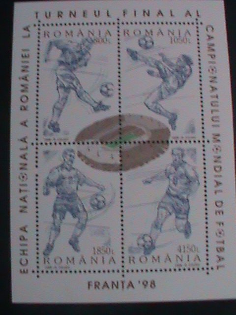 ROMANIA-1998-SC# 4220 WORLD SOCCER CHAMPIONSHIP-FRANCE -MNH S/S VERY FINE-