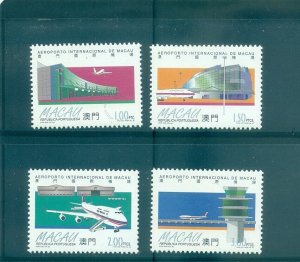 Macau - Sc# 799-802. 1995 New Airport. MNH $7.25.