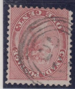 4 ring #39 ST. JOHNS CE RF5 ** cancel -- F-VF  #14 1cent Deep R pf 11 3/4 Canada