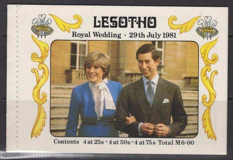 LESOTHO SGSB2 1981 ROYAL WEDDING BOOKLET MNH