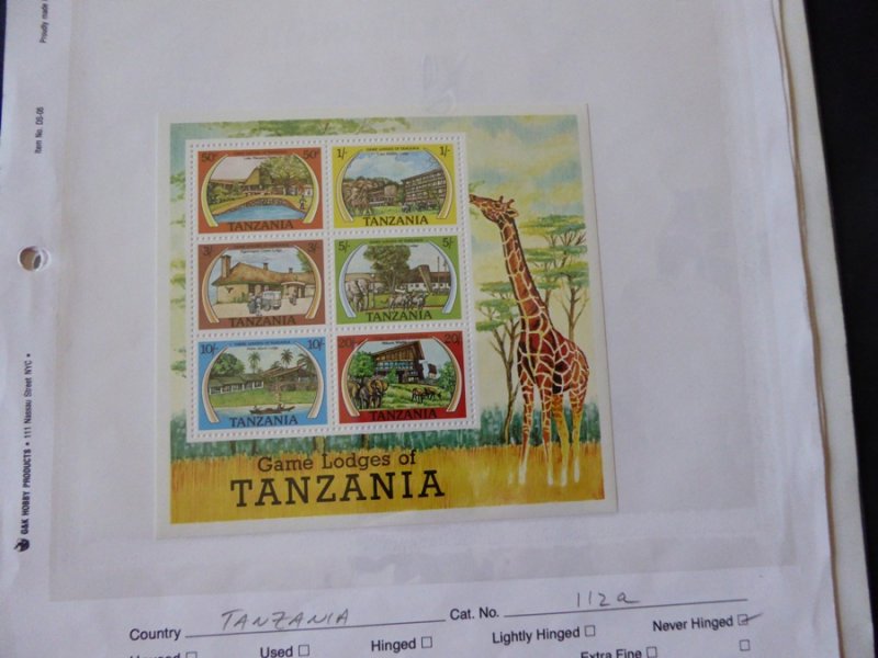 Tanzania 1976-1988 MNH Souvenir Sheets