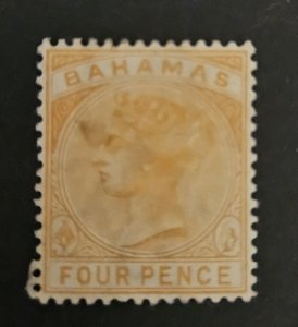 Bahamas 1884 SG53 mm 4d Queen Victoria