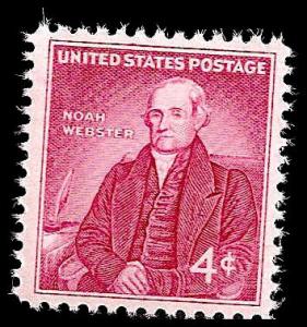 # 1121 MINT NEVER HINGED NOAH WEBSTER