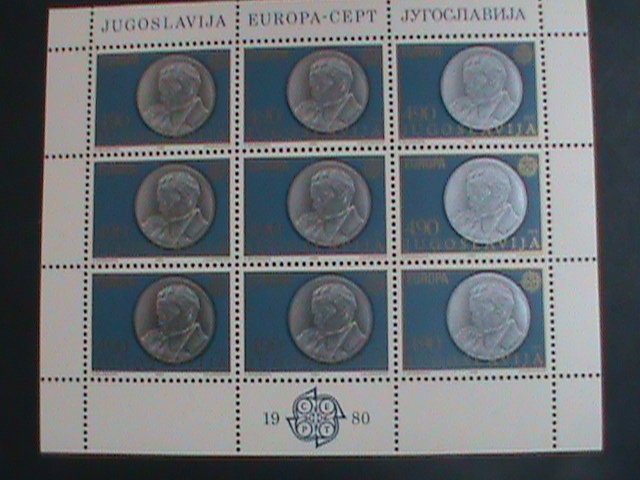 ​YUGOSALAVIA-1980 SC#1467:MARSHAL TITO BY ANTUN AUGUSTINCIC MNH SHEET -VF