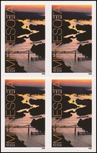 US 4266 Statehood Minnesota 42c block (4 stamps) MNH 2008