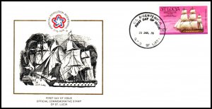 St Lucia 383 Sailing Ship U/A FDC