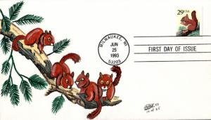 #2489 Red Squirrel Ray FDC