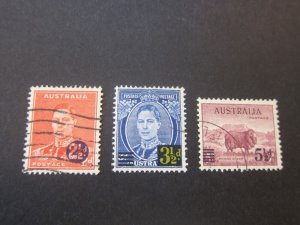 Australia 1941 Sc 188-90 set FU 