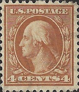 # 506 USED RED ORANGE GEORGE WASHINGTON OFFSET ON REVERSE