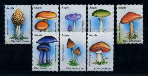 [101617] Angola 1999 Mushrooms pilze champignons From sheet MNH