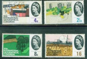 Great Britain Scott 410-413 Geographical set CV$5.20