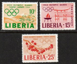 Liberia Sc #418-420 Mint Hinged