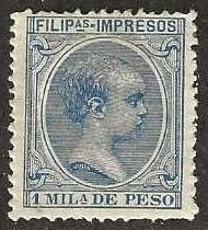 Philippines P12, mint, hinge remnant, 1896. (P100)