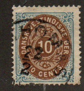 Danish West Indies 10c Used