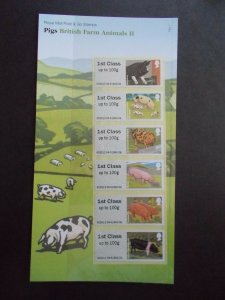 2012 Pigs British Farm Animals II Post & Go Presentation Pack - FS33 No:P&G7 U/M