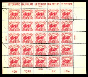 U.S. #630 USED BLOCK OF 25