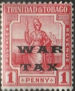 Trinidad & Tobago, #MR11 Mint Hinged,  From 1917